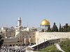 Jeruzalém - židovská čtvrť - pohled na Zeď nářků a chrámovou horu