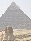 Káhira - Gíza - Chefrenova pyramida a Sfinga